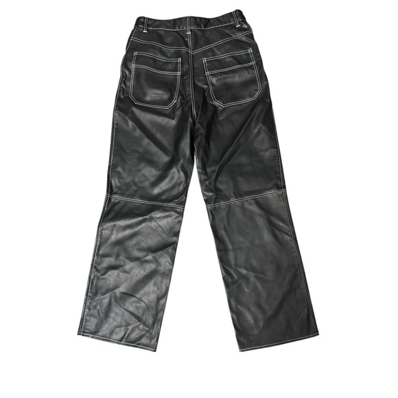 Free People The It Factor Vegan Leather Pant in Mystic Size 6 - Picture 4 of 6